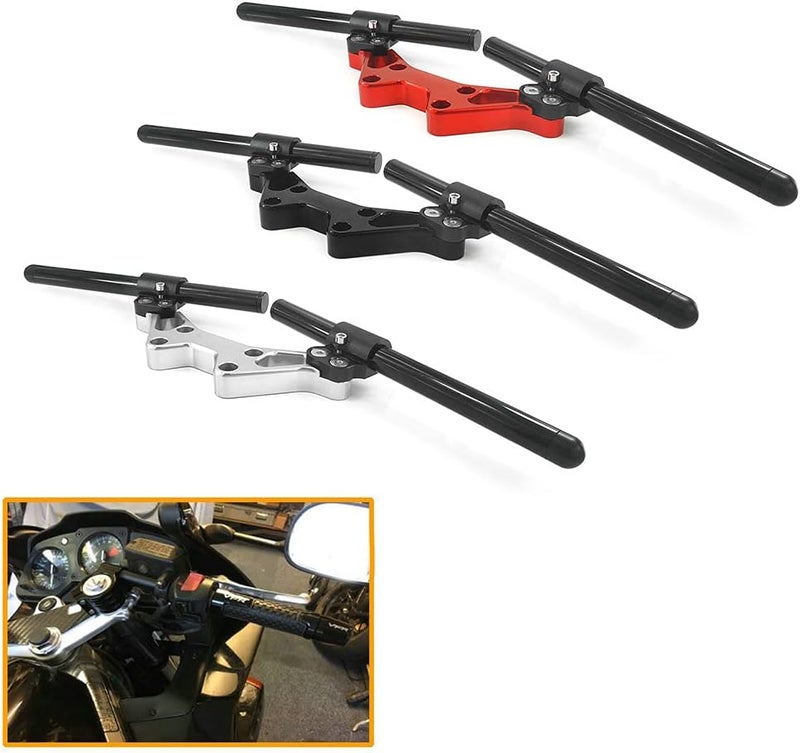 HENOMO Aluminum Motorcycle Handlebar Risers Adjustable Handle Bar Kit Sport For MSX125 Grom MSX 125 2013-2021 2022 2023 2024 2025(Gold) - Image 4